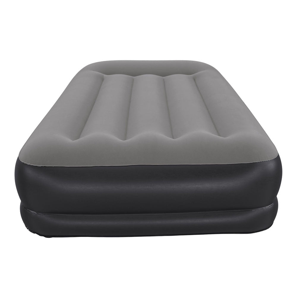 Enkel luftmadrass 191x97x36 cm med USB 5V pump & kudde 150 kg