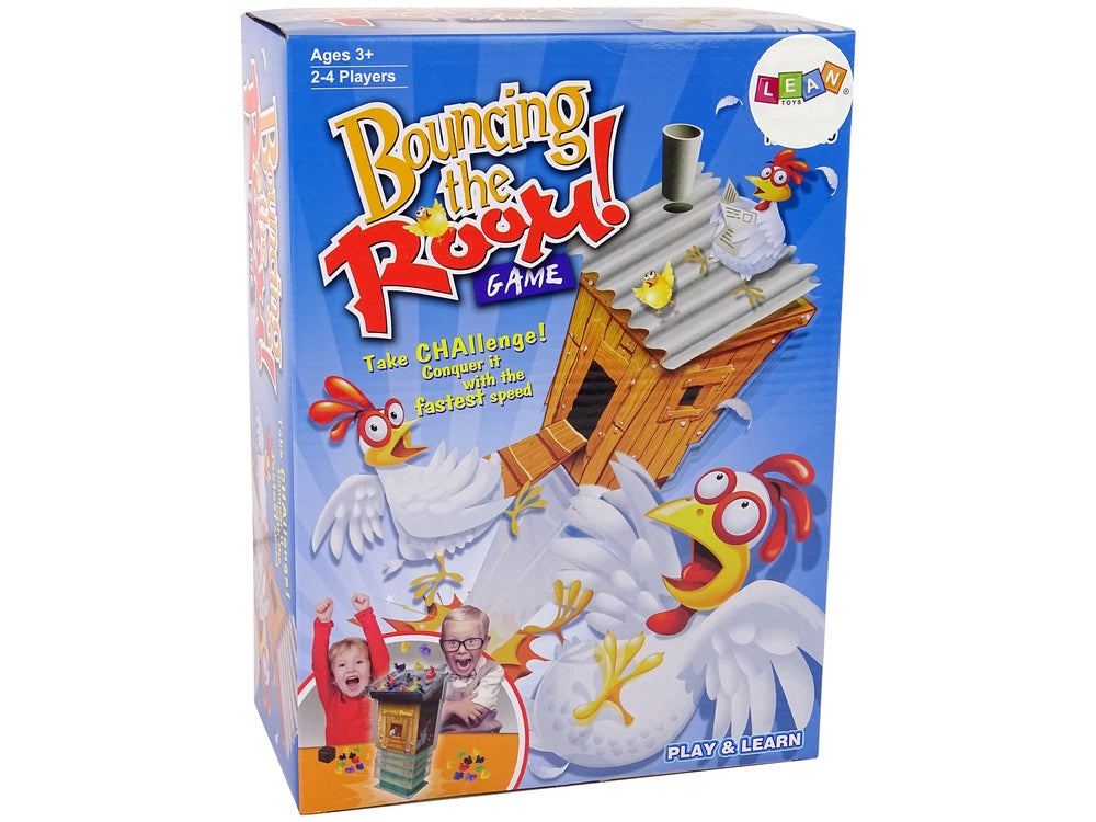 Exploding Chicken Coop färdighetsspel med exploderande hönshus, 2-4 spelare