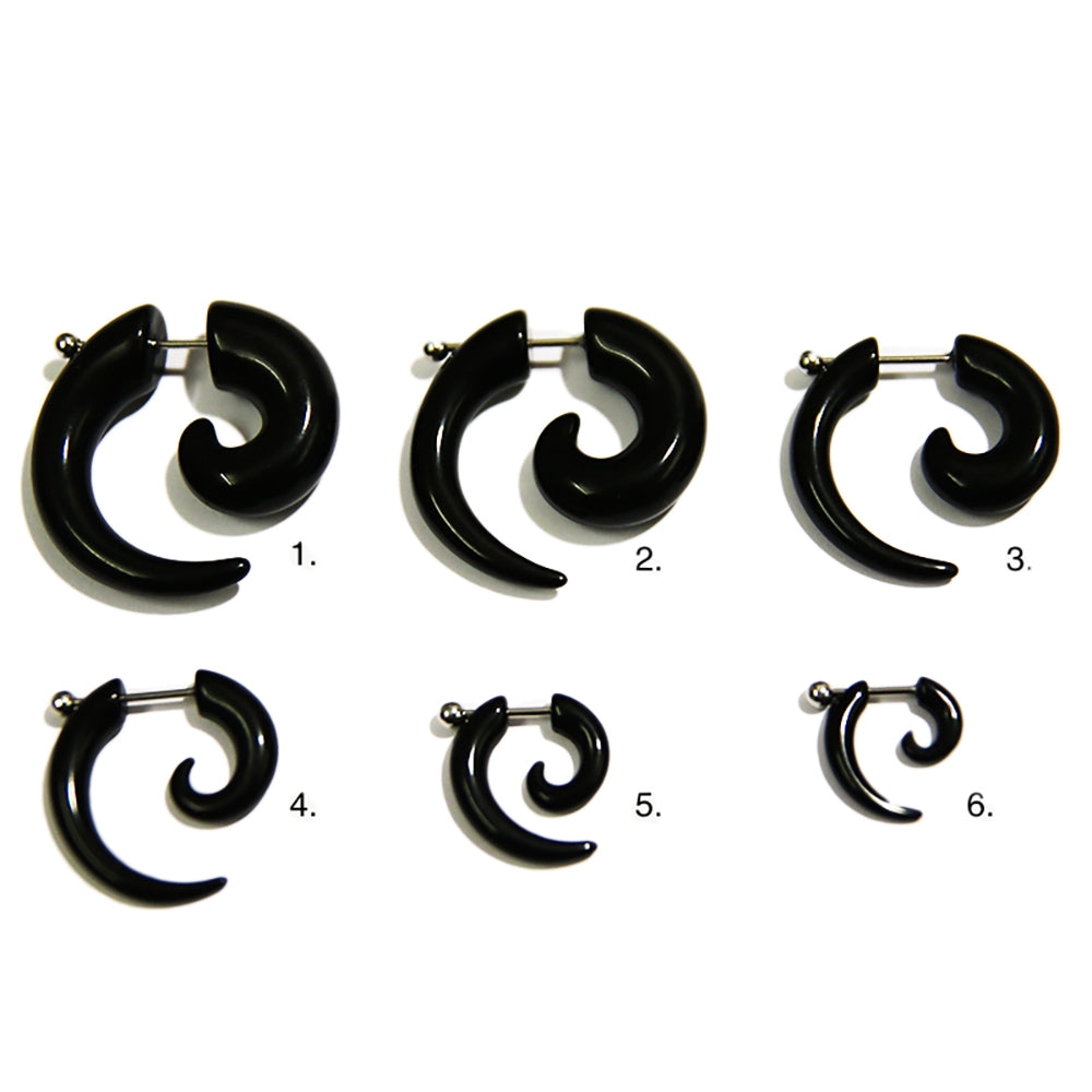 Fake expander svart plast 4 mm (storlek 5) 1-pack