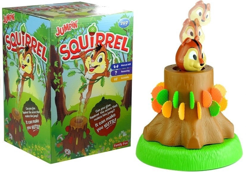 Familjespel Jumpin' Squirrel pop-up spel 2-4 spelare från 4 år
