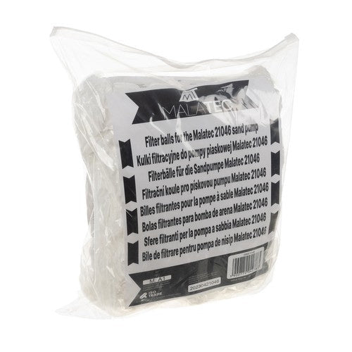 Filterbollar till sandfilterpump 1,4 kg polyeten 1 mikron tvättbara