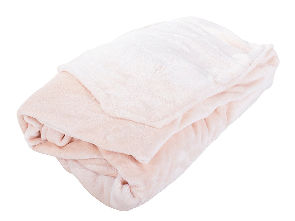 Filt med ärmar i fleece 200x140 cm beige universal storlek