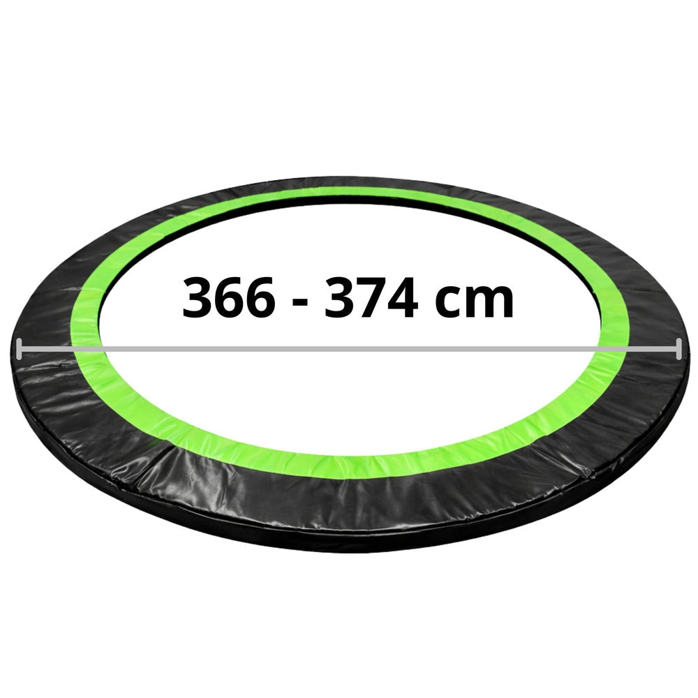 Fjädringsskydd trampolin 12 ft 360-376 cm, 10 mm vaddering