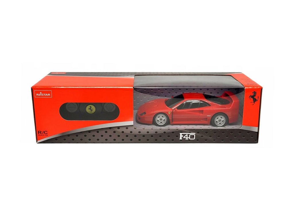Fjärrstyrd Ferrari F40 bil 1:24 röd 2.4 GHz RC, 29 cm