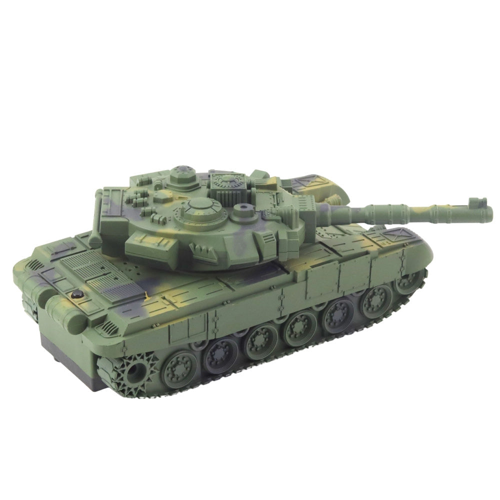 Fjärrstyrd RC-tank T90 1:18 27 MHz 360° torn Li-ion USB-laddning