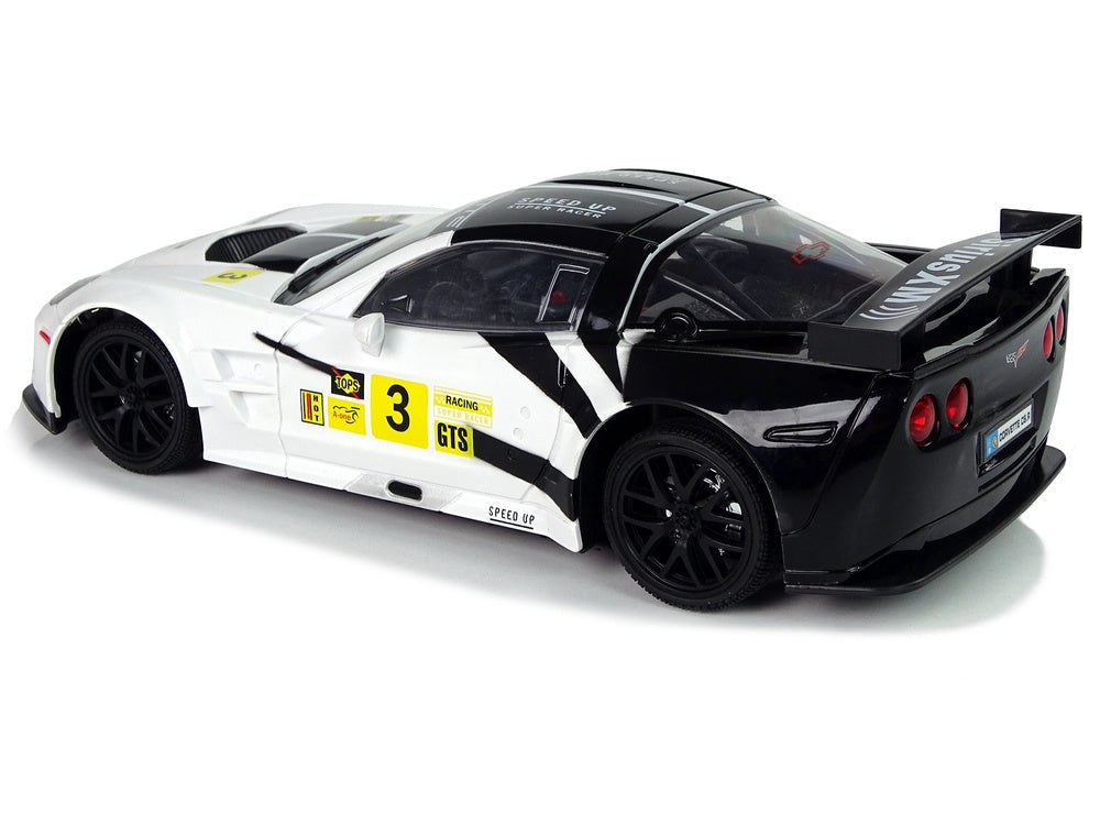 Fjärrstyrd bil Corvette C6.R 1:18 2,4 GHz med ljus vit
