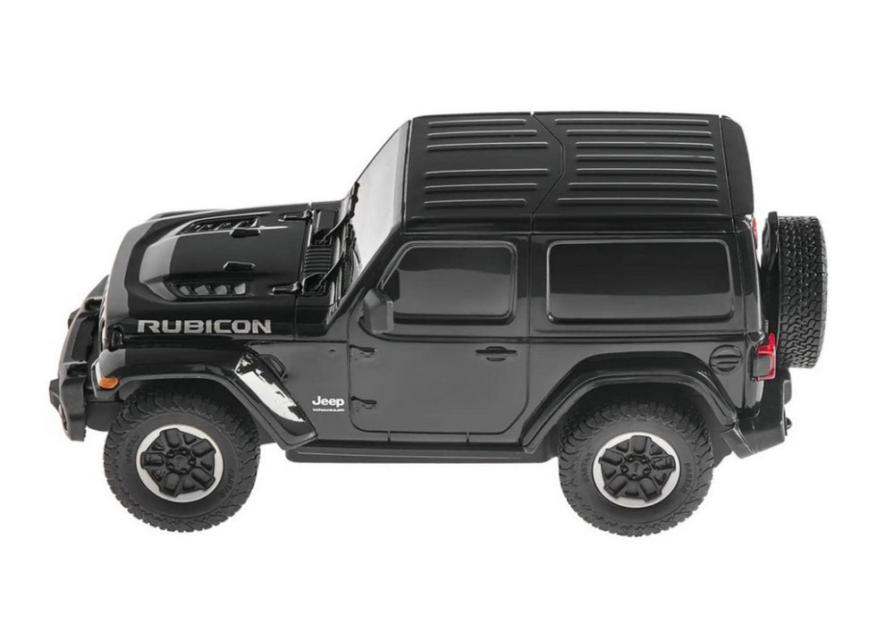 Fjärrstyrd bil Jeep Wrangler JL Rubicon 1:24 svart med fjärrkontroll
