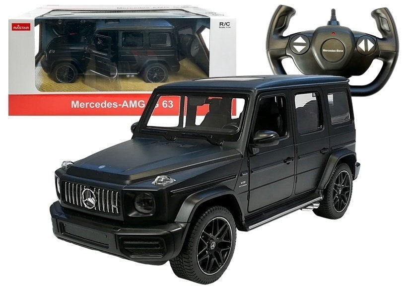 Fjärrstyrd bil Mercedes G63 1:14 svart med LED-ljus 2.4 GHz