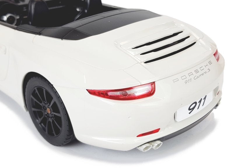 Fjärrstyrd bil Porsche 911 Carrera S 1:12 vit med LED-ljus