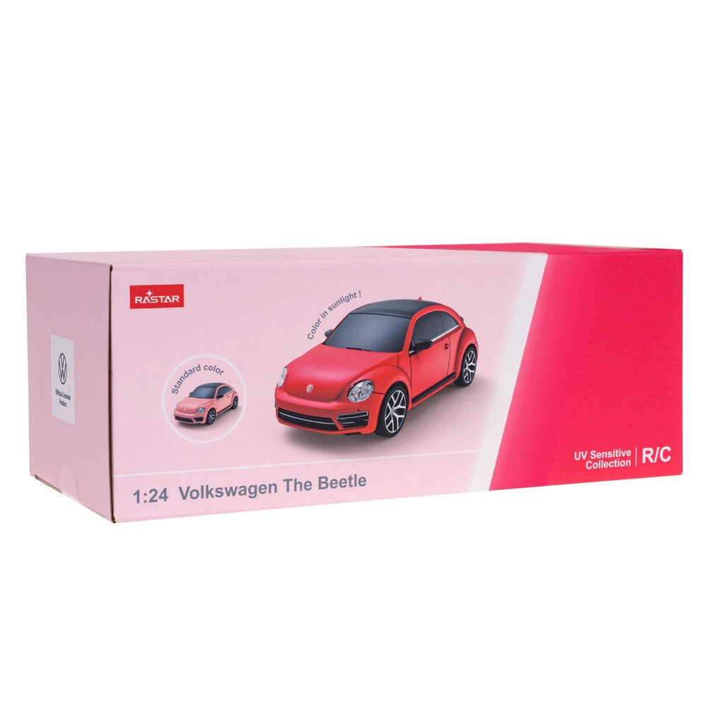 Fjärrstyrd bil Volkswagen Beetle 1:24 färgskiftande LED 2,4 GHz