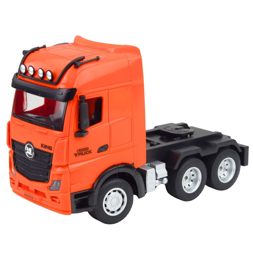 Fjärrstyrd containerlastbil RC 1:18 9CH 2.4GHz med trailer LED/ljud