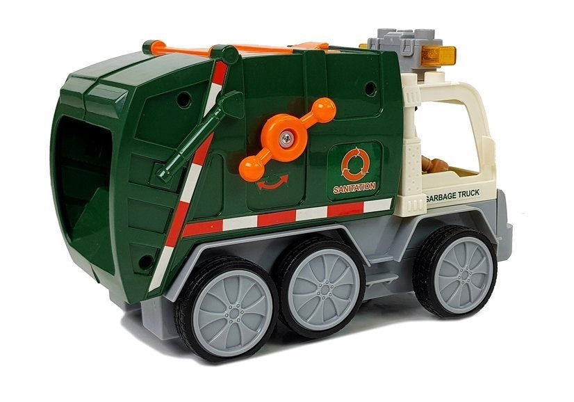 Fjärrstyrd sopbil leksak 20 cm med fjärrkontroll 12 delar 3+