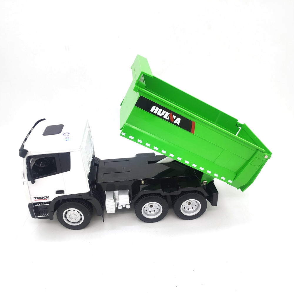 Fjärrstyrd tipptruck 1:18 2,4 GHz med ljus och ljud 30 cm