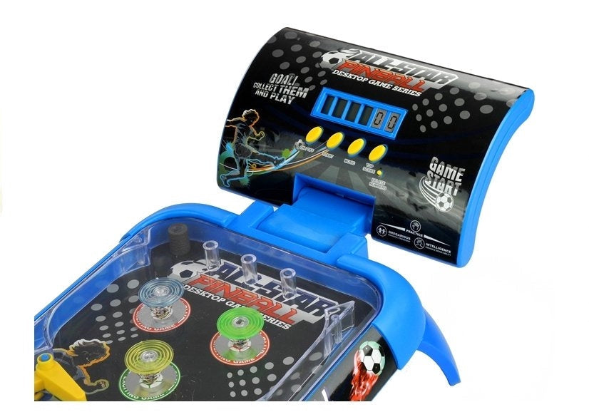 Flipperspel bordmodell med LCD-display och lampor, blå 53,5 cm