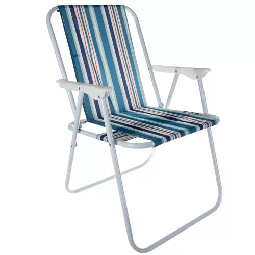 Fällstol campingstol Bergamo förstärkt sits 50x43x75 cm