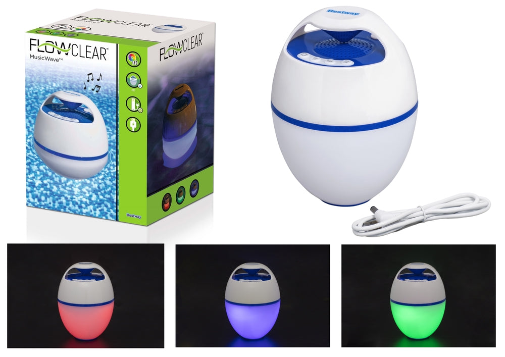 Flytande Bluetooth-högtalare med LED-ljus 7 lägen vattentät 6 h