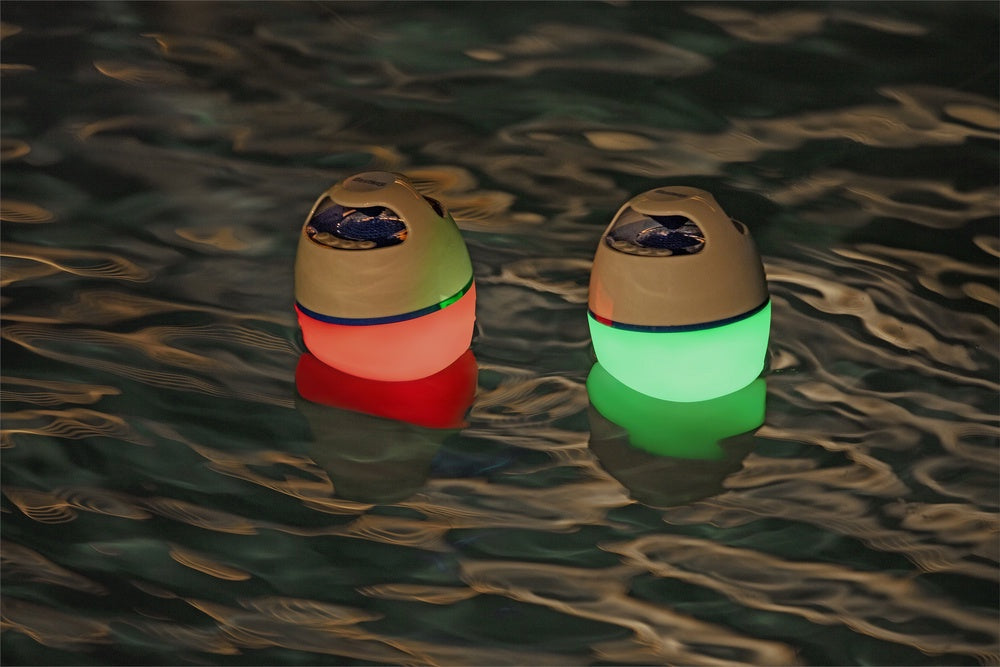 Flytande Bluetooth-högtalare med LED-ljus 7 lägen vattentät 6 h