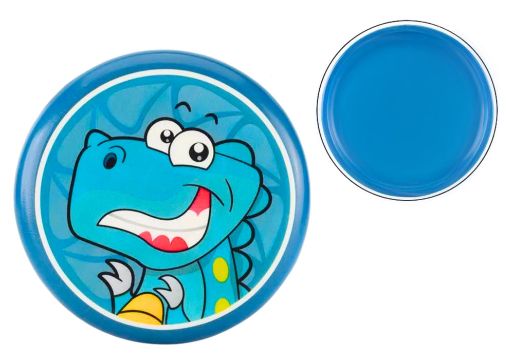 Frisbee i skum 20 cm med dinosauriemotiv blå, från 3 år