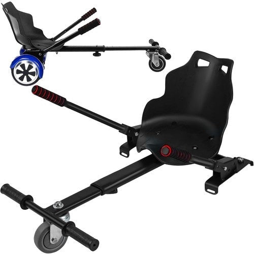 Go-kart kit till hoverboard med sits, justerbar 40-60 cm, svart/orange