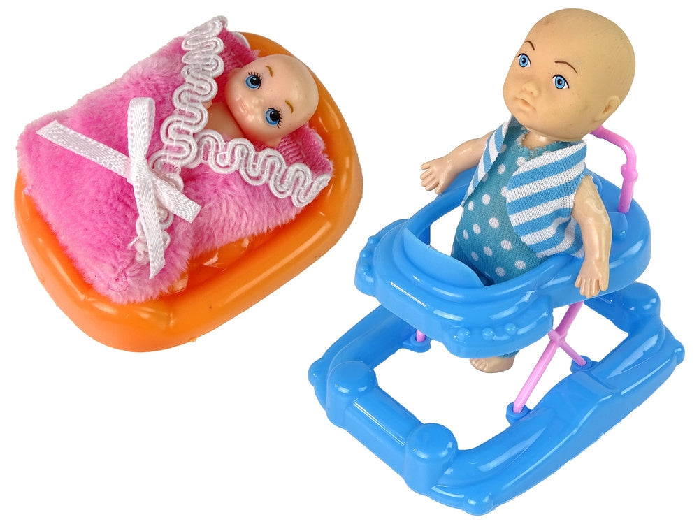 Gravid docka set 30 cm med baby, pojkdocka och tillbehör