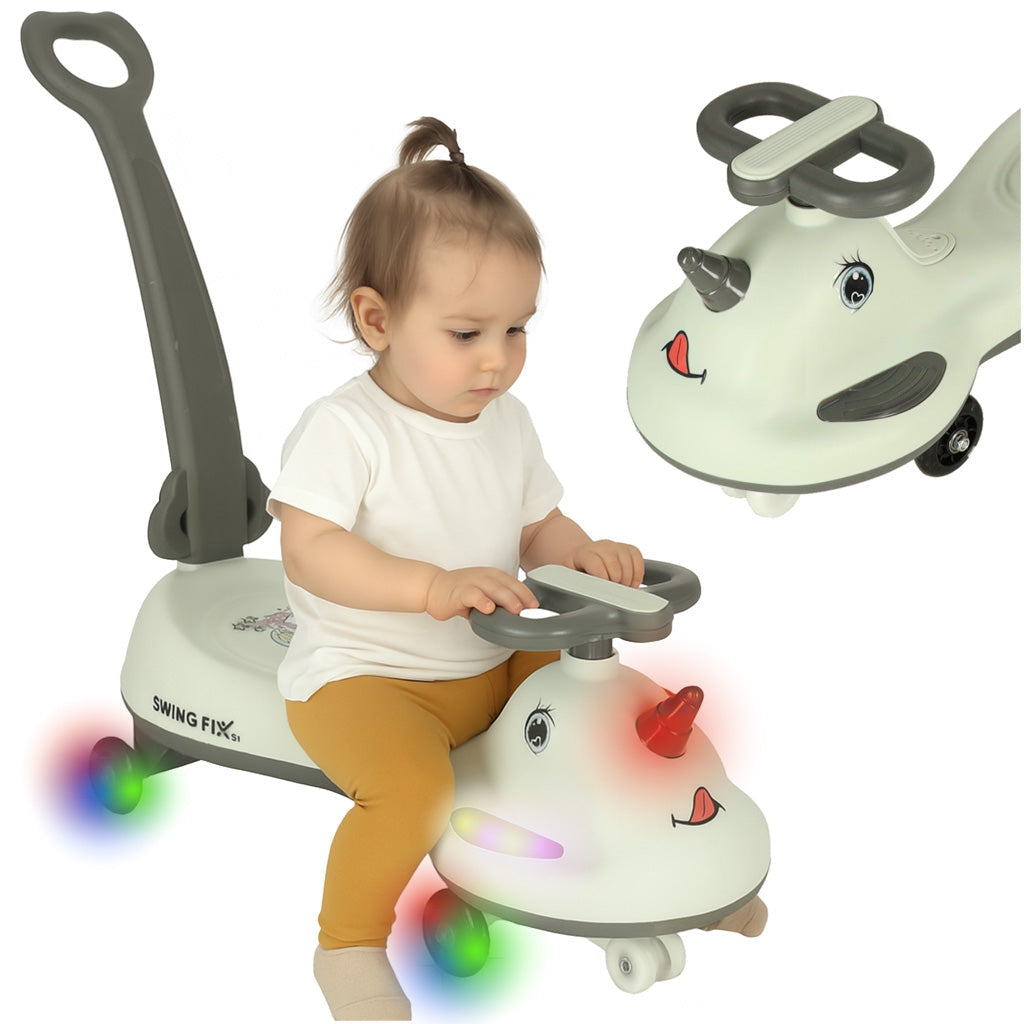 Gravity Rider åkfordon för barn 3+ med LED-lysande hjul