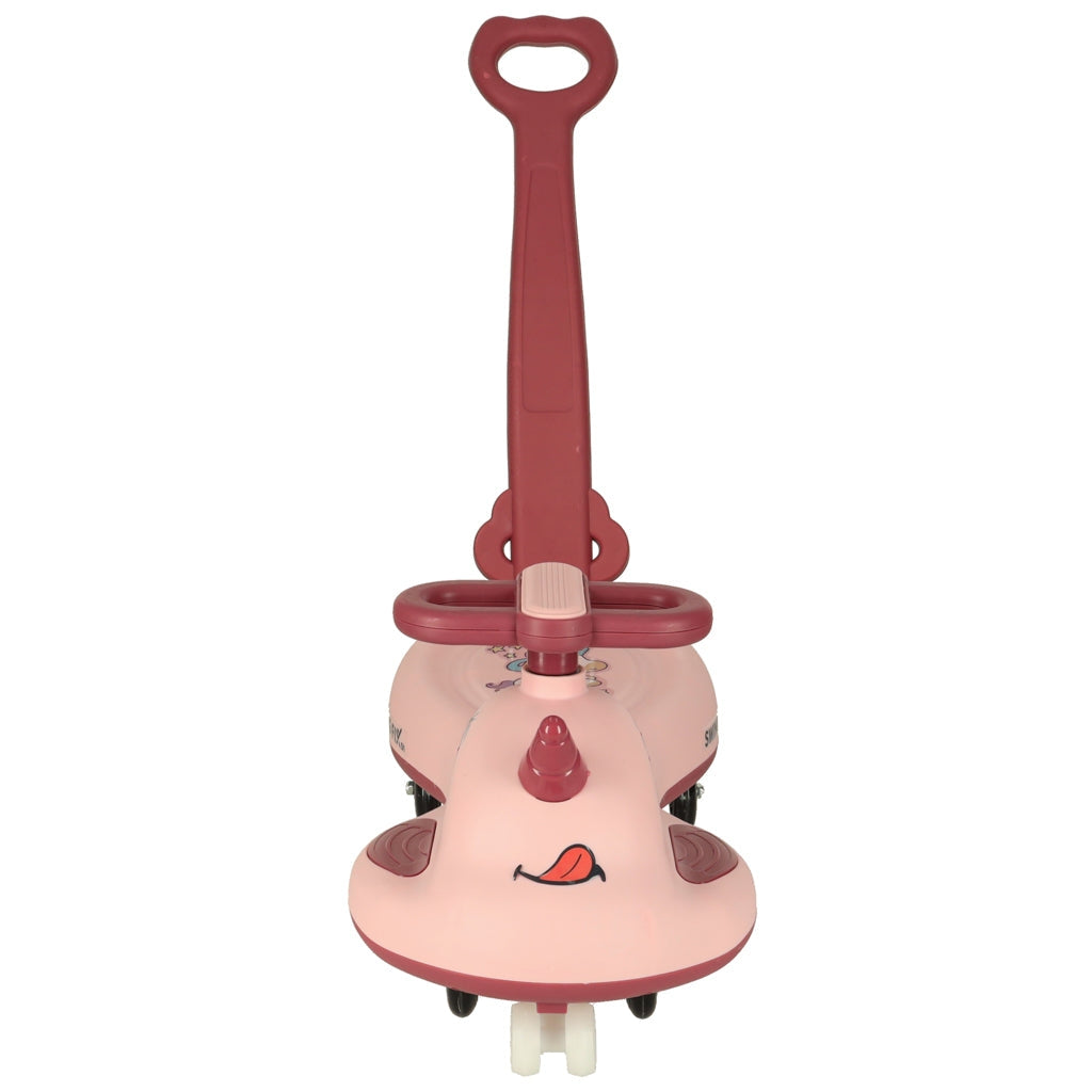 Gravity scooter med LED-hjul rosa för barn 3+ max 65 kg