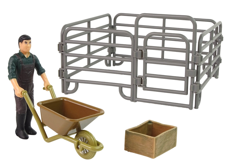 Gårdsdjursfigurer set med bonde och fåglar 5-pack, 3+ år