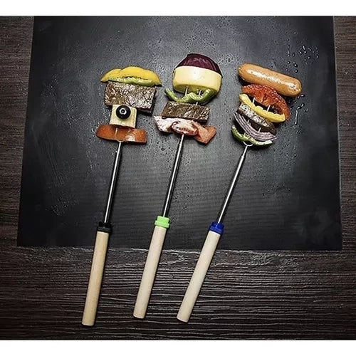 Grillmatta set 5-pack non-stick PTFE 33x40 cm för grill och ugn
