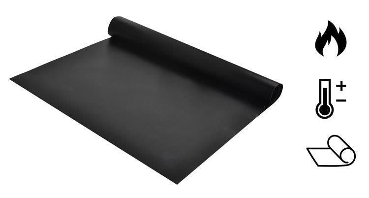 Grillmattor non-stick 40x33 cm 3-pack för grill och ugn svart