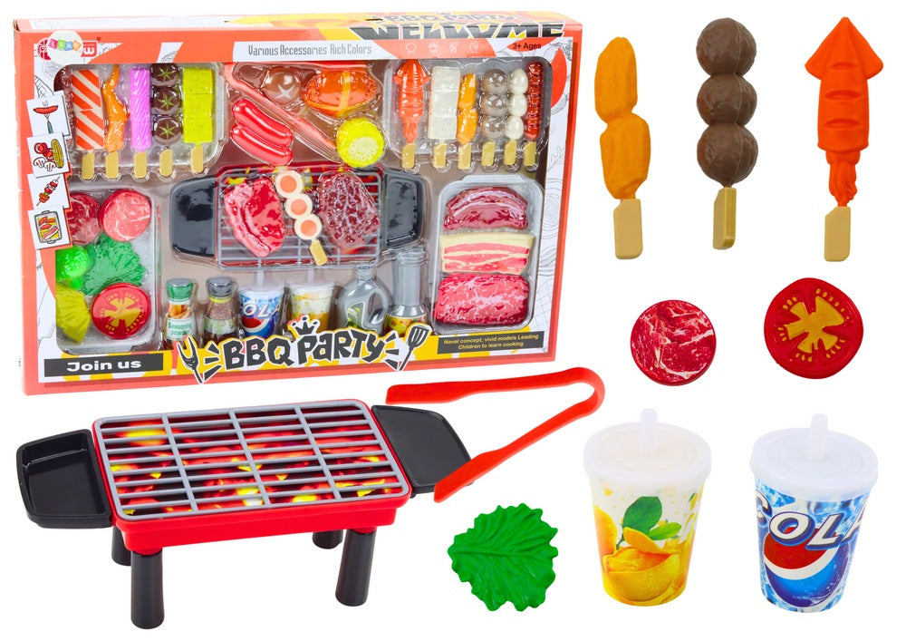 Grillset leksak för barn 3+ Grill Party Set 50x31x7 cm