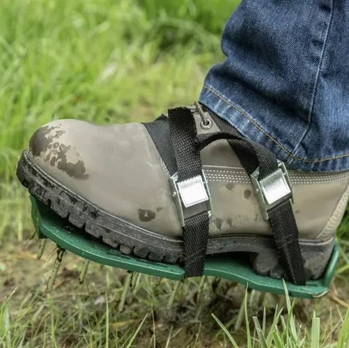 Gräsmatteluftare skor med 26 spikar 5 cm, stl 36-46, 2-pack