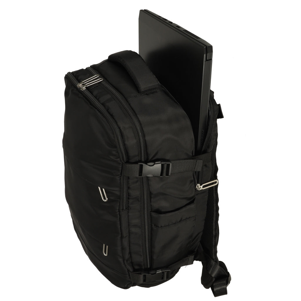 Handbagageryggsäck 25L vattentålig 45x32x15 cm svart