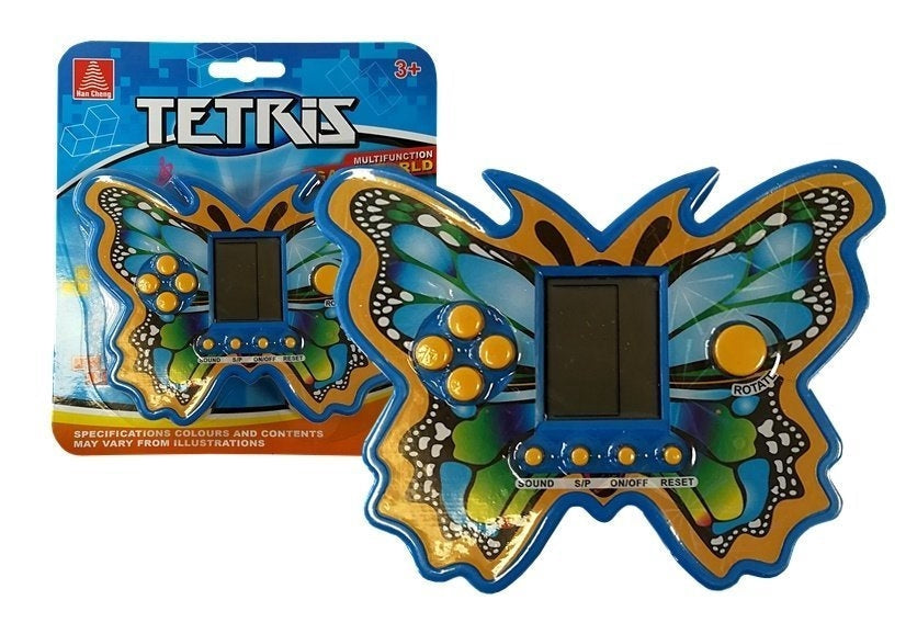 Handhållen spelkonsol Brick Game Tetris, klassiskt retrospel