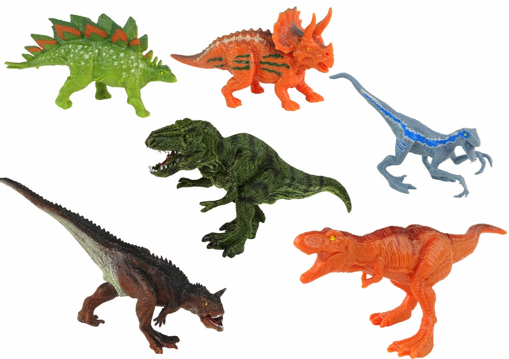 Helikopter och dinosaurie fordonsset med släp, 8 dinosaurier, 3+ år