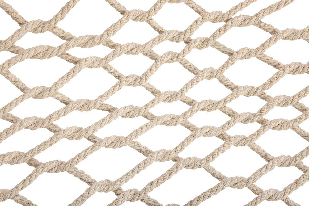 Hängmatta bohemisk med fransar ecru 200x100 cm max 150 kg