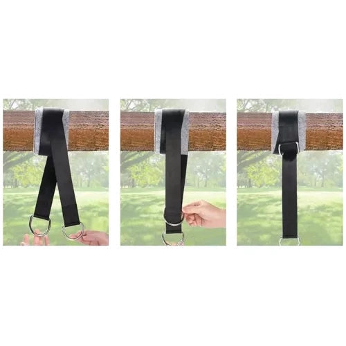 Hängmatte- och gungfäste kit 152 cm nylonrep 150 kg, 2-pack