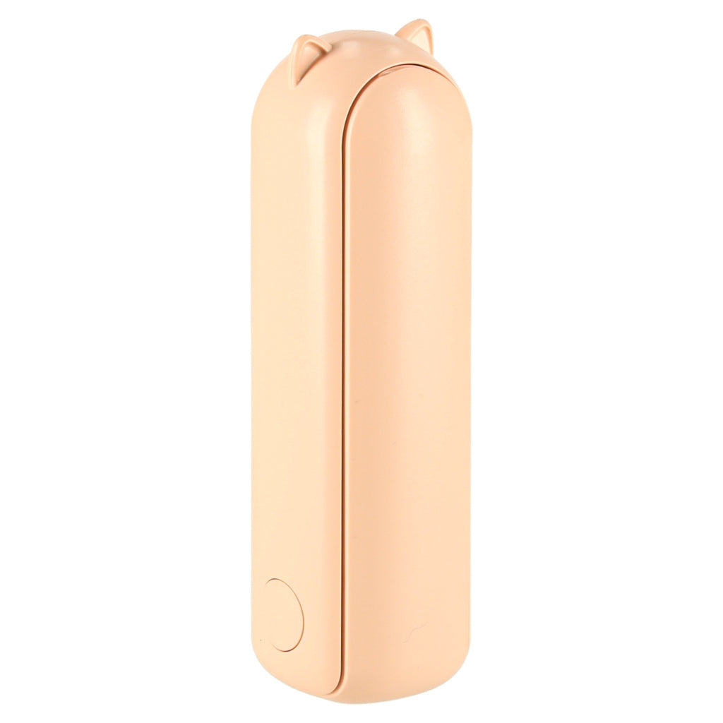 Hopfällbar mini handfläkt USB-C 3 hastigheter powerbank 1200 mAh rosa