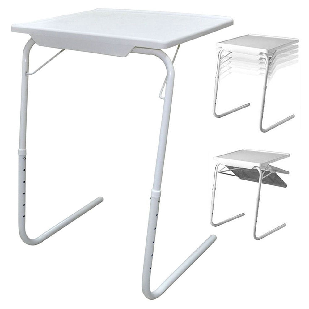 Hopfällbart laptopbord justerbar höjd 52–73 cm vinklingsbart 52x40