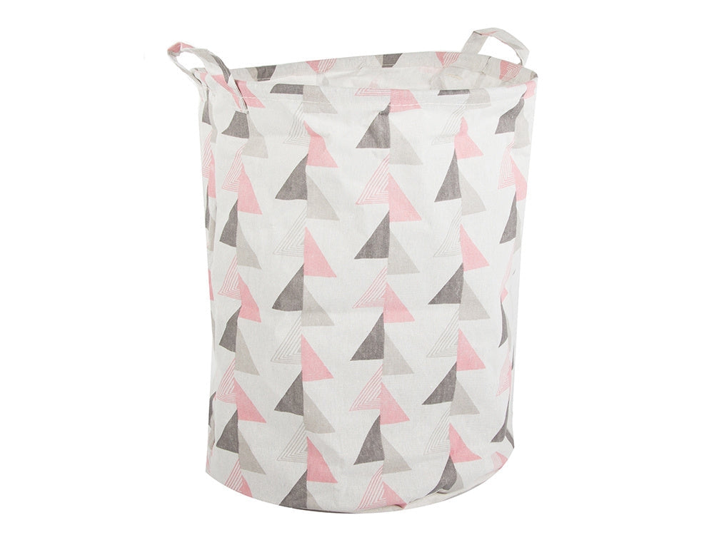 Hopfällbar tvättkorg 45 L rund Ø35x40 cm med bärhandtag