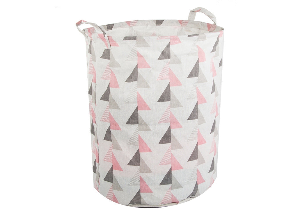 Hopfällbar tvättkorg 45 L rund Ø35x40 cm med bärhandtag