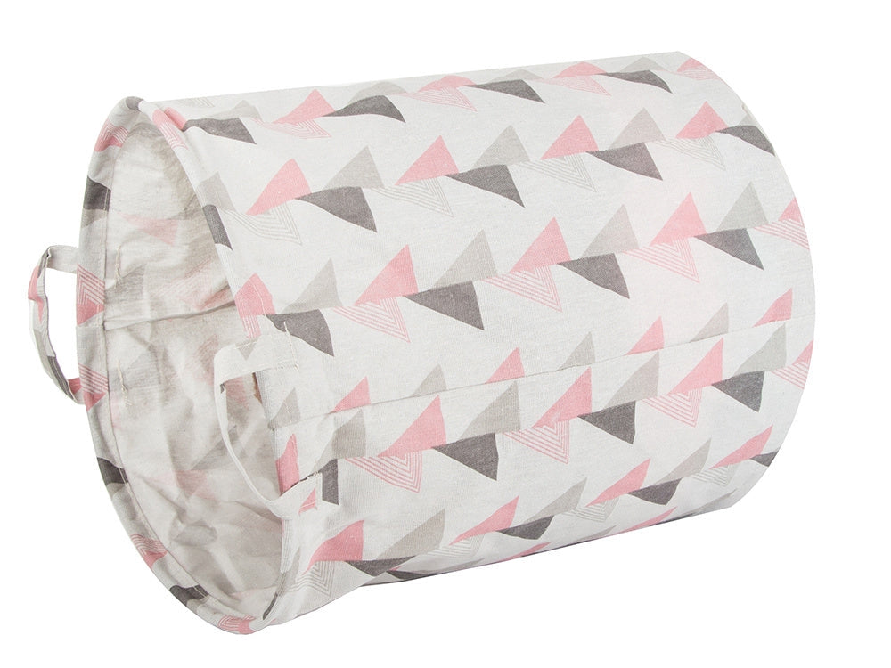 Hopfällbar tvättkorg 45 L rund Ø35x40 cm med bärhandtag