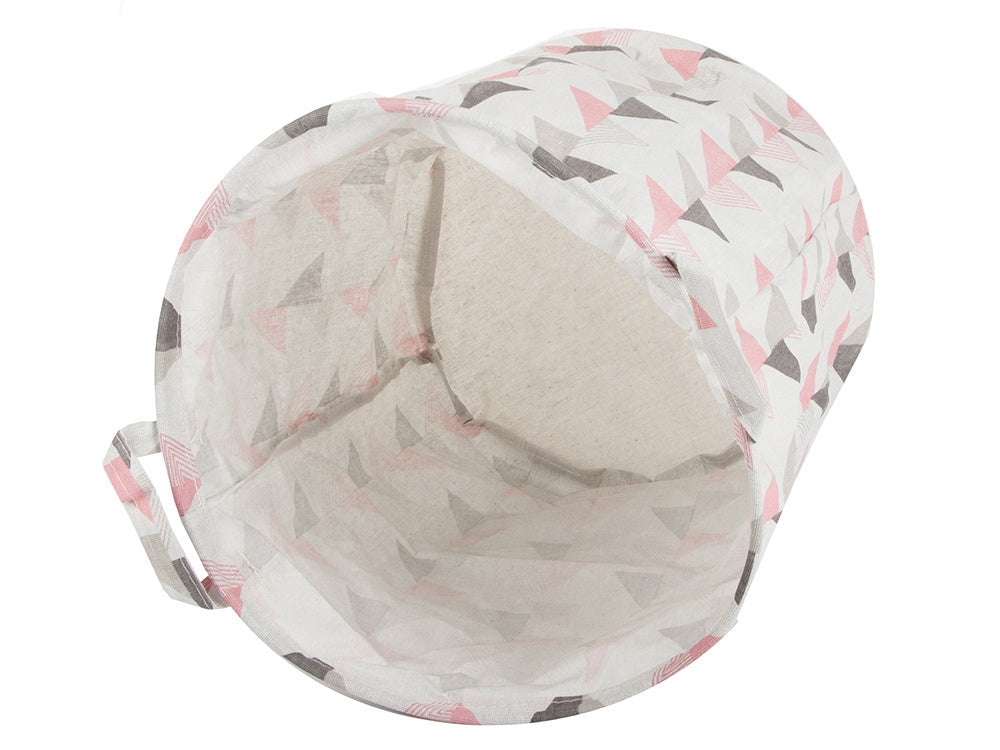 Hopfällbar tvättkorg 45 L rund Ø35x40 cm med bärhandtag