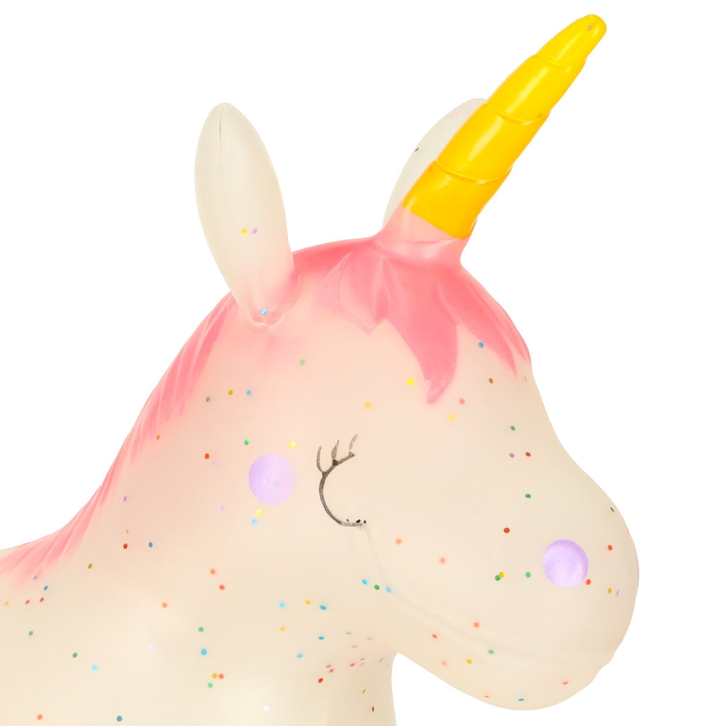 Hoppande ponny gummihäst unicorn 60 cm med pump max 25 kg