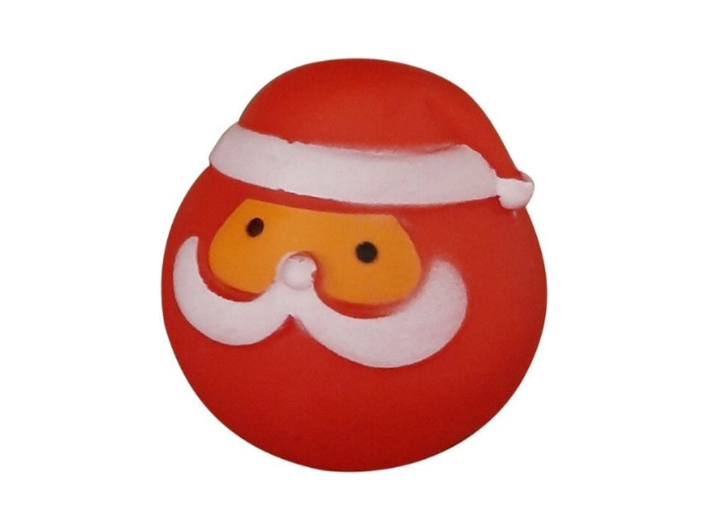 Hundleksaksset jul 3 delar gummi/rep med pipljud