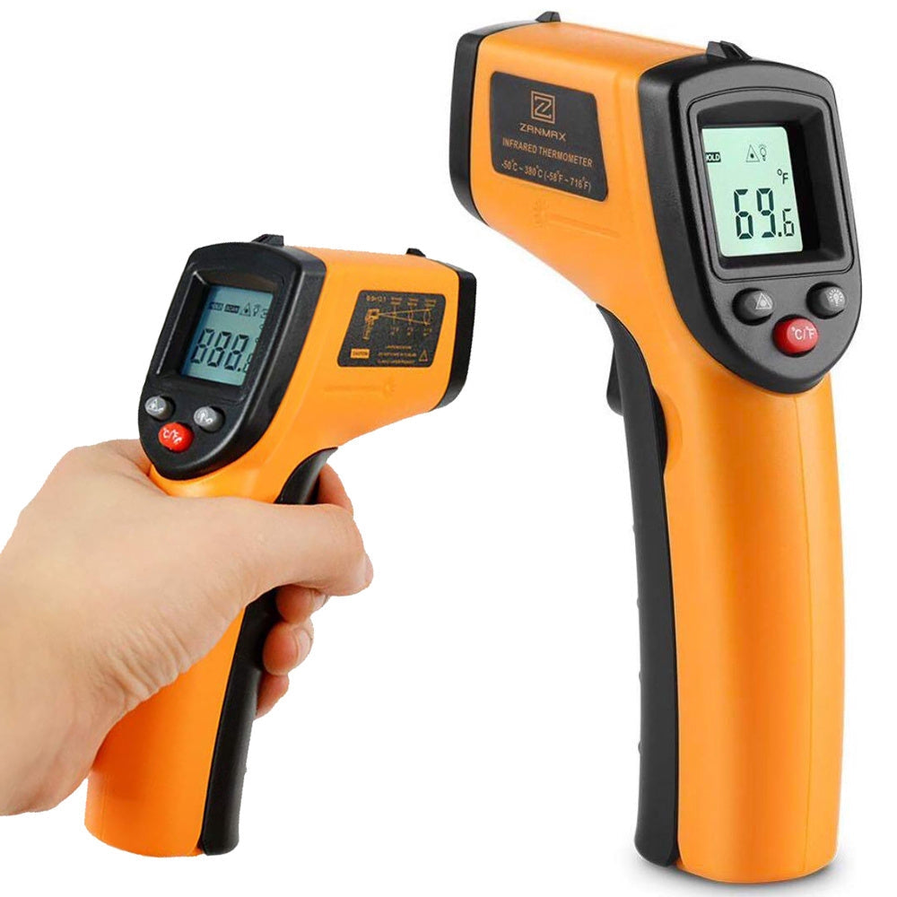 Infraröd termometer pyrometer -50 till 380°C med laser orange