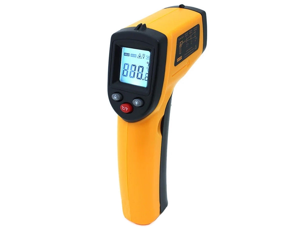 Infraröd termometer pyrometer -50 till 380°C med laser orange