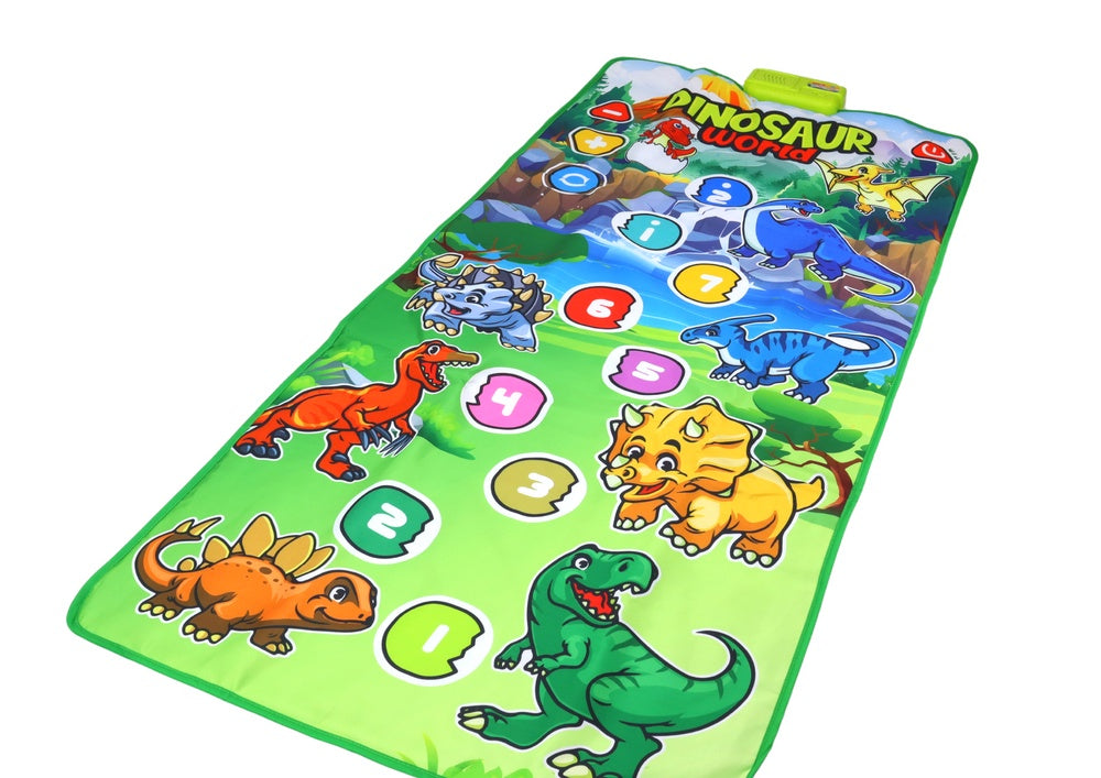 Interaktiv dansmatta dinosaurie med ljud och melodier 150x70 cm