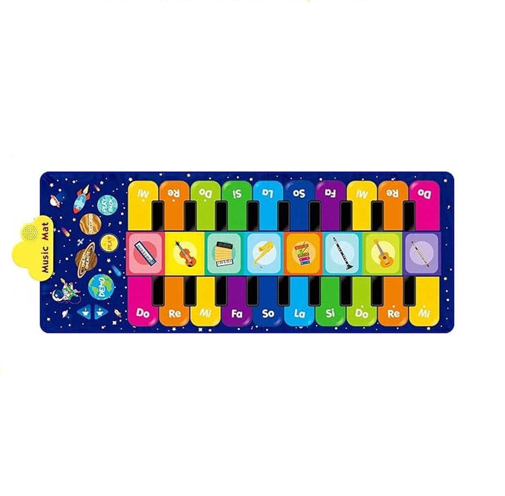 Interaktiv musikdansmatta för barn med 8 instrument och 10 melodier