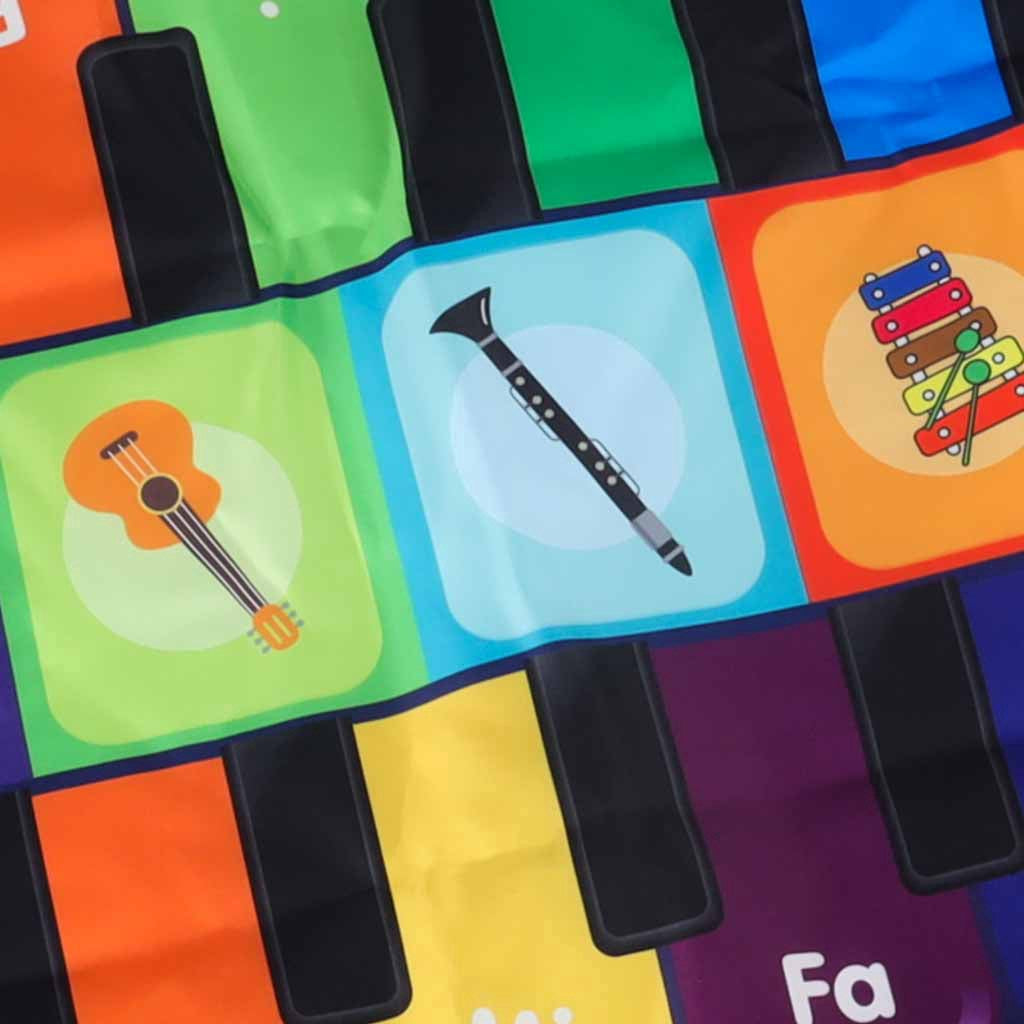 Interaktiv musikdansmatta för barn med 8 instrument och 10 melodier