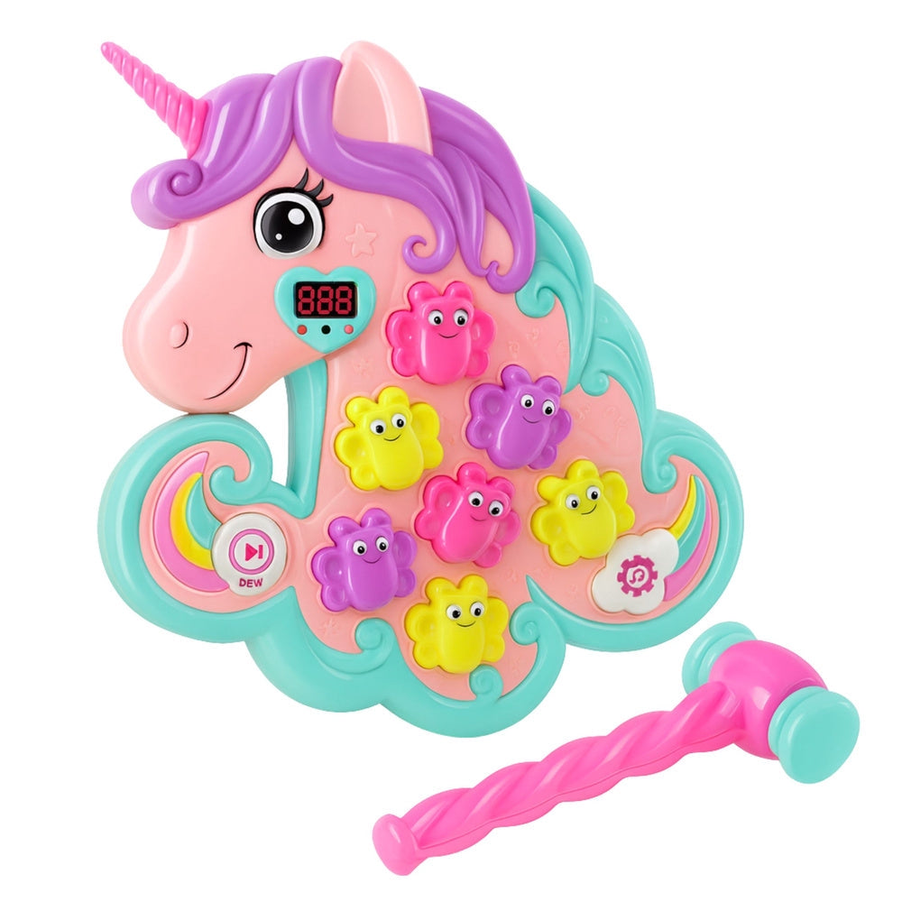 Interaktivt hammarspelet unicorn med ljus/ljud och poängdisplay